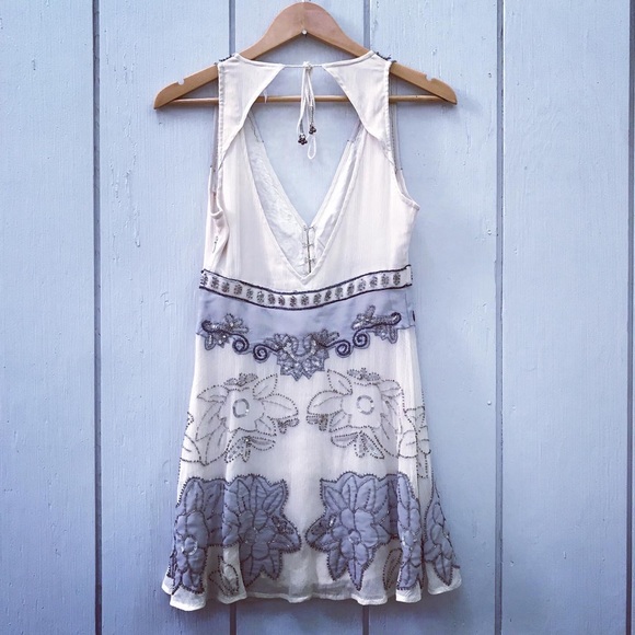 Free People Last Flowers Beaded Mini Dress - Picture 5 of 14